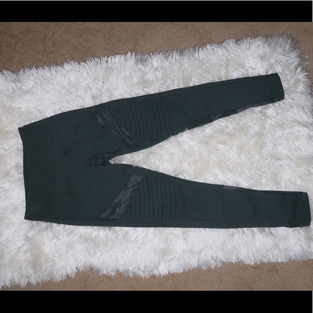 Zella Olive Green Mesh Leggings